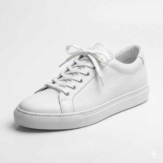 White Mason Leather Sneakers