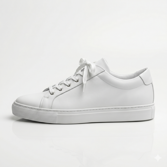 White Mason Leather Sneakers